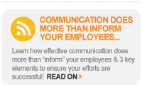 Communication does More than Inform Your Employees Article