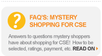 FAQs mystery shopping for CSE