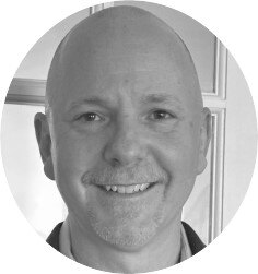 guy headshot bw